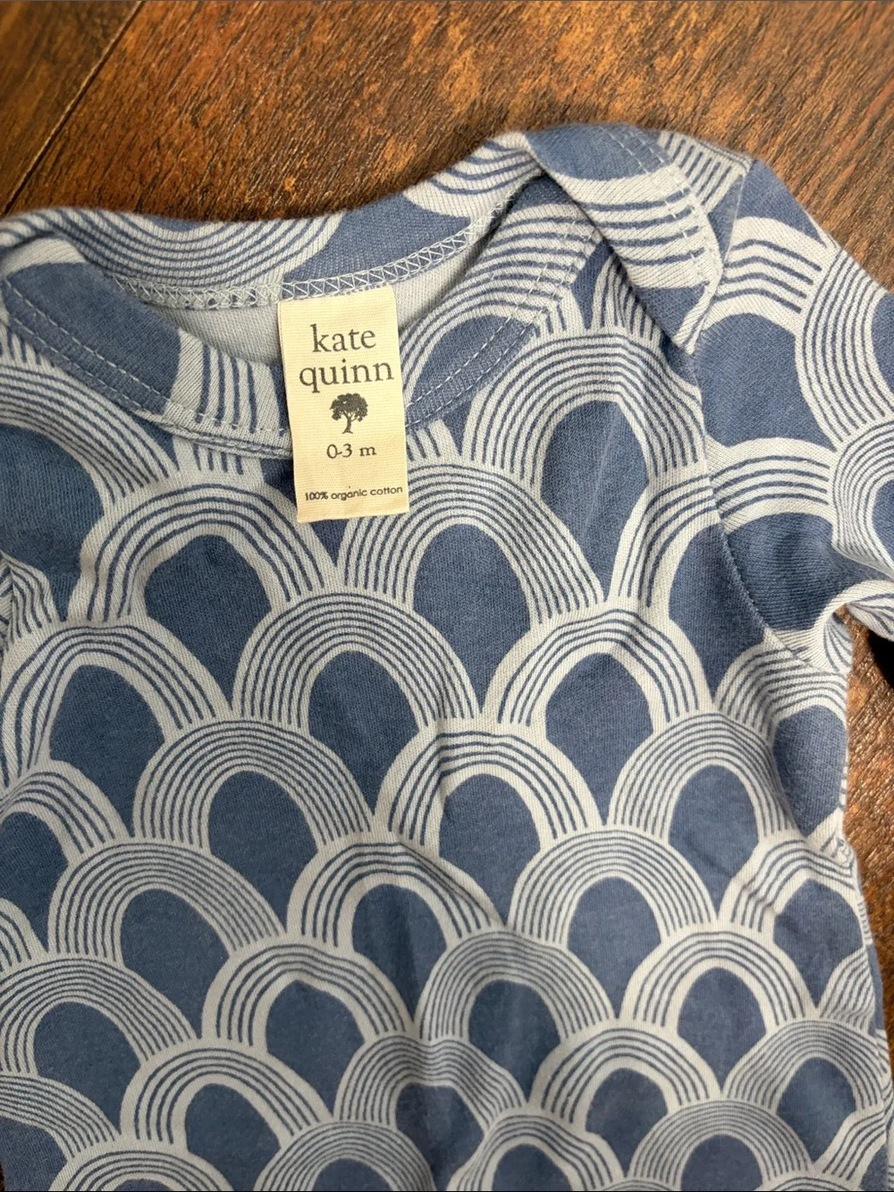 kate quinn Blue & White Knot Gown 0-3M